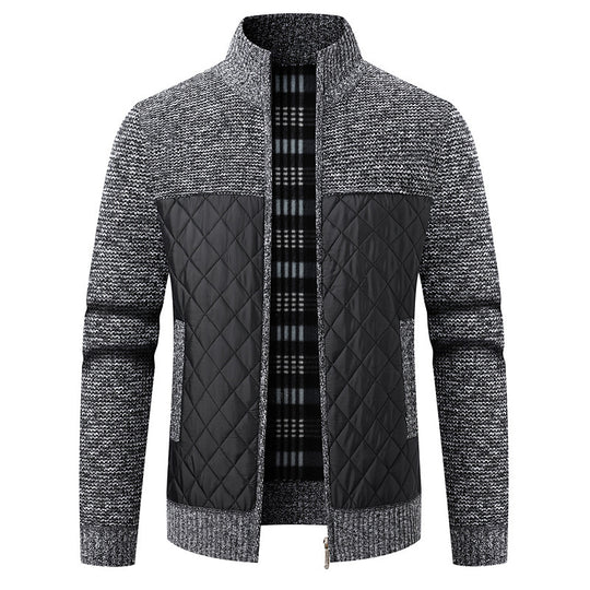 Herren modische Übergangsjacke mit strukturiertem Design und isolierendem Innenfutter EB
