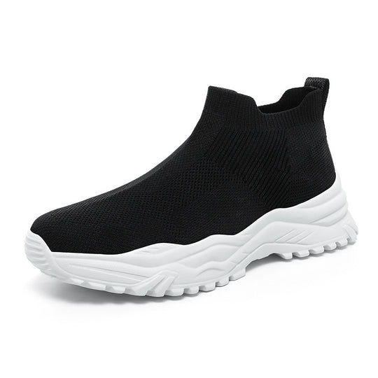 Damen Sportliche Knit-Schuhe mit rutschfester Sohle und atmungsaktiver Konstruktion EB