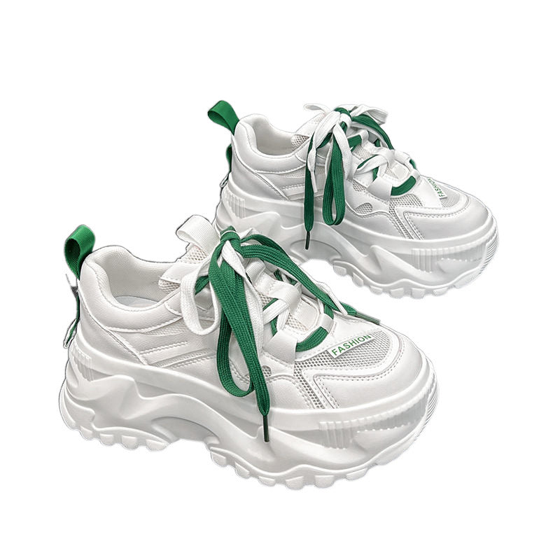 Damen Chunky Sneakers mit atmungsaktivem Obermaterial und rutschfester Sohle EB