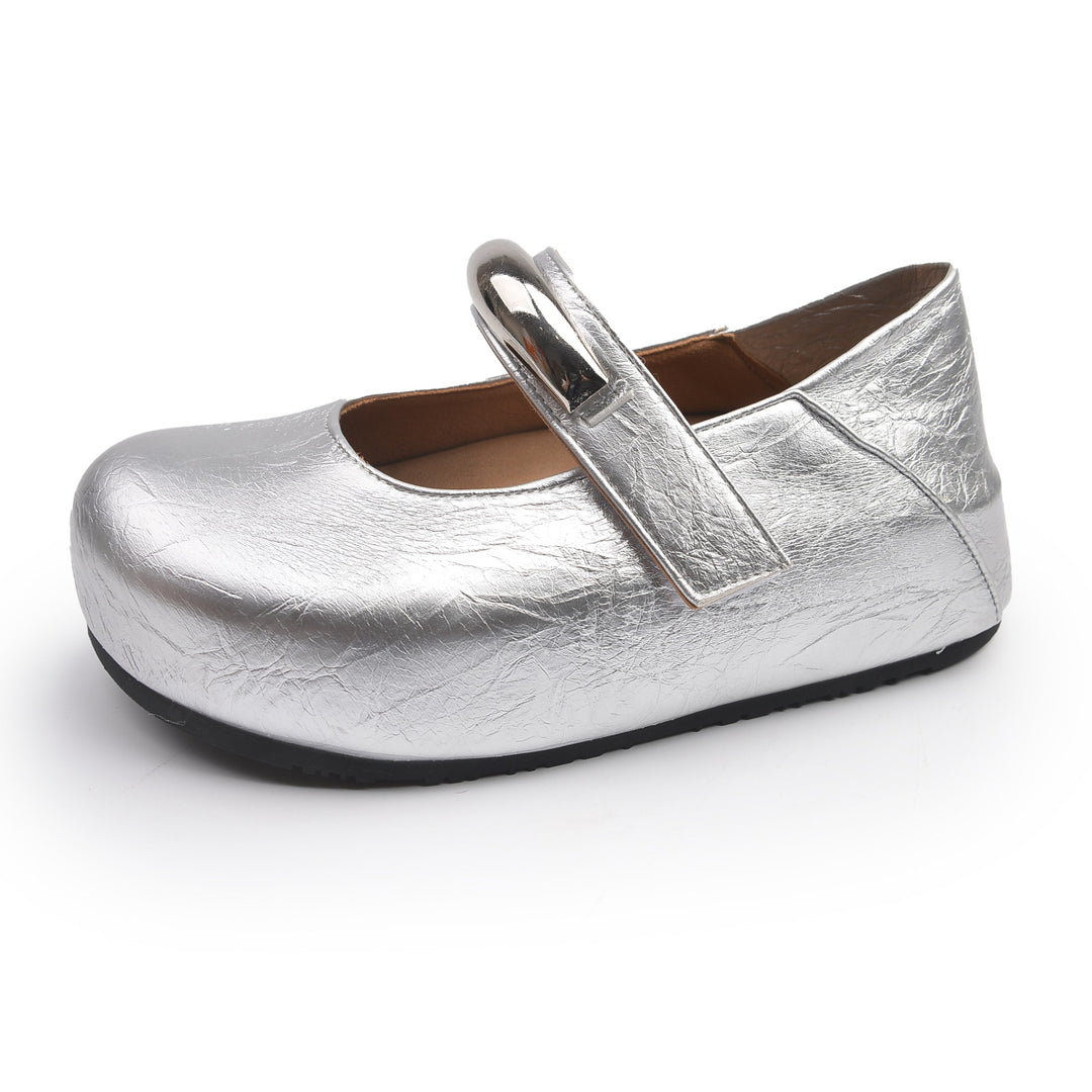 Damen Klassische Mary Jane Schuhe mit verstellbarem Riemen EB