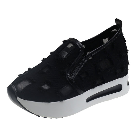 Damen Wedge-Sneaker mit modischem Cut-Out-Design und komfortabler Innensohle EB