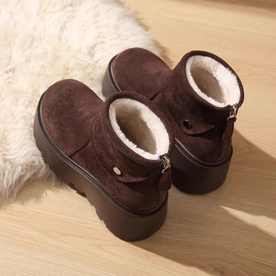 Damen Komfortable Winterstiefel mit kuscheligem Innenfutter und rutschfester Sohle EB