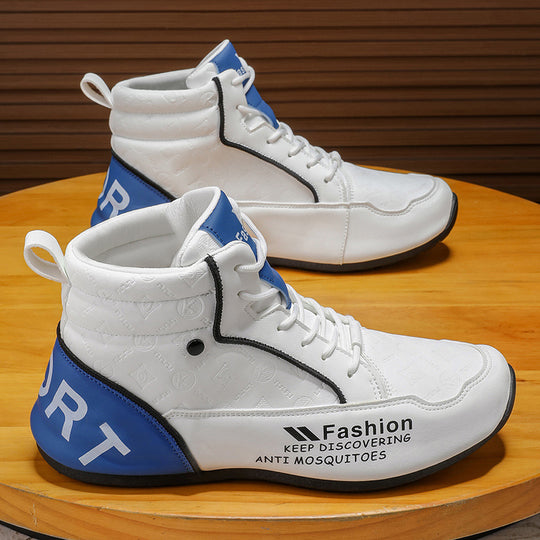 Damen Hohe Sneakers mit sportlichem Design und atmungsaktiver Oberflächenstruktur EB