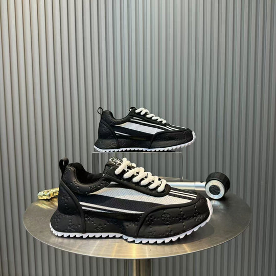 Damen Sportliche Sneakers mit atmungsaktivem Mesh und stoßdämpfender Sohle EB