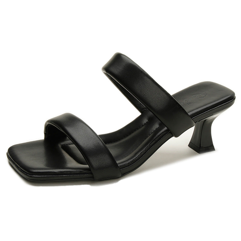 Damen modische Sandalen mit elegantem Blockabsatz und verstellbaren Riemen EB