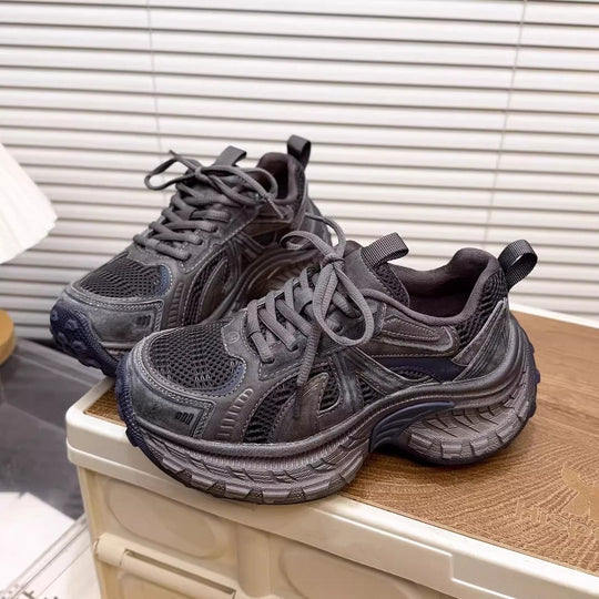 Damen Sportliche Lauf- und Freizeitschuhe mit atmungsaktiver Obermaterialstruktur und dämpfender Sohle EB