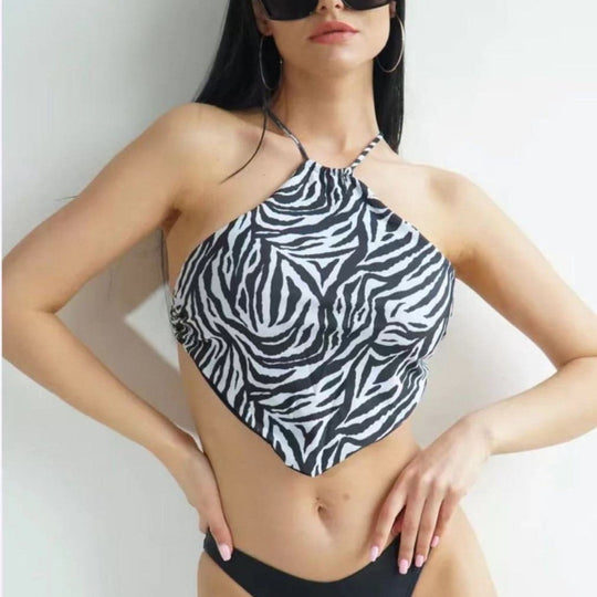 Damen Bustier-Bikinioberteil mit asymmetrischem Schnitt EB