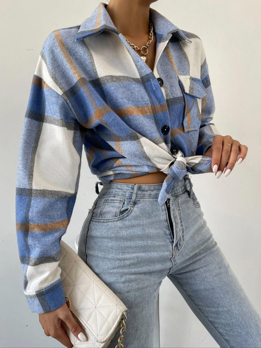 Damen Karierte Holzfällerjacke EB