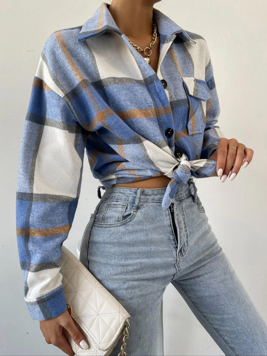 Damen Karierte Holzfällerjacke EB