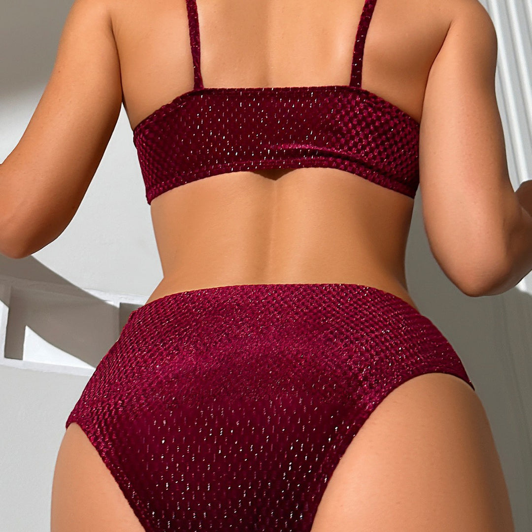 Damen Zwei-teiliger Bikini mit kreativem Cut-Out Details EB