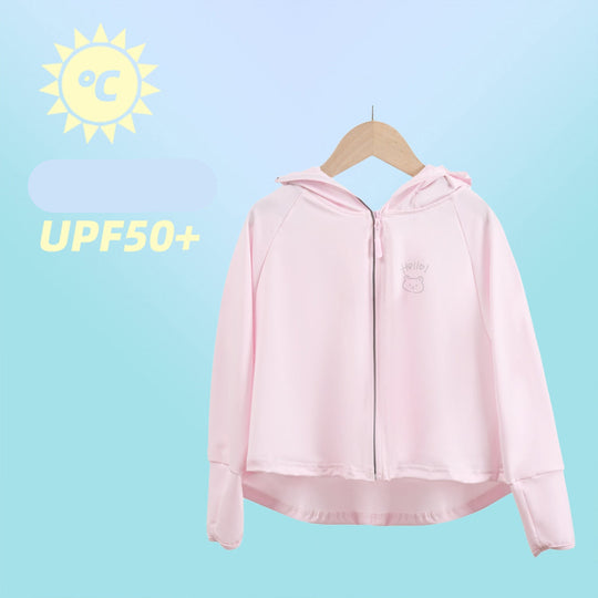 Damen sportliche UV-Schutzjacke mit Kapuze EB