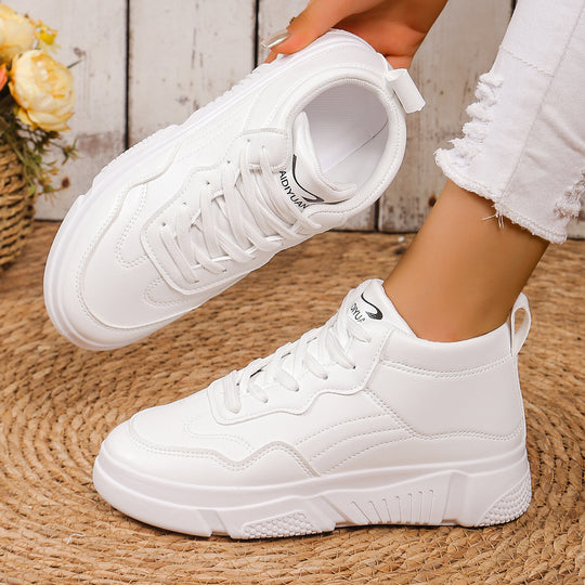 Damen Freizeitsneaker mit hohem Schaft und strukturierter Gummisol EB
