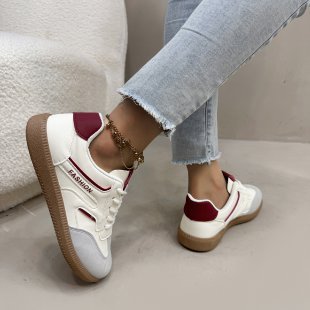 Damen modische Sneakers mit atmungsaktiver Struktur und rutschfester Sohle EB