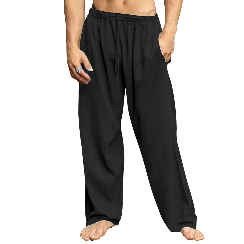 Herren entspannende Freizeithose mit elastischem Bund und praktischen Taschen EB