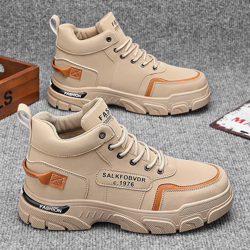 Herren hochgeschnittene modische Sneakers mit rutschfester Sohle und atmungsaktivem Obermaterial EB