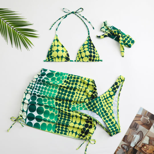 Damen Triangel-Bikini mit Rock EB
