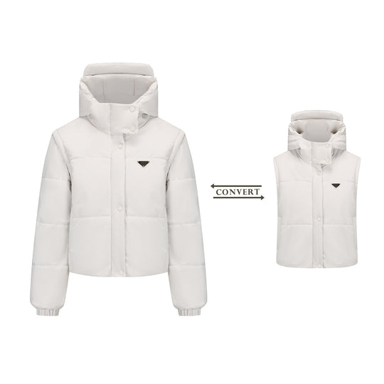 Damen wandelbare Steppjacke EB