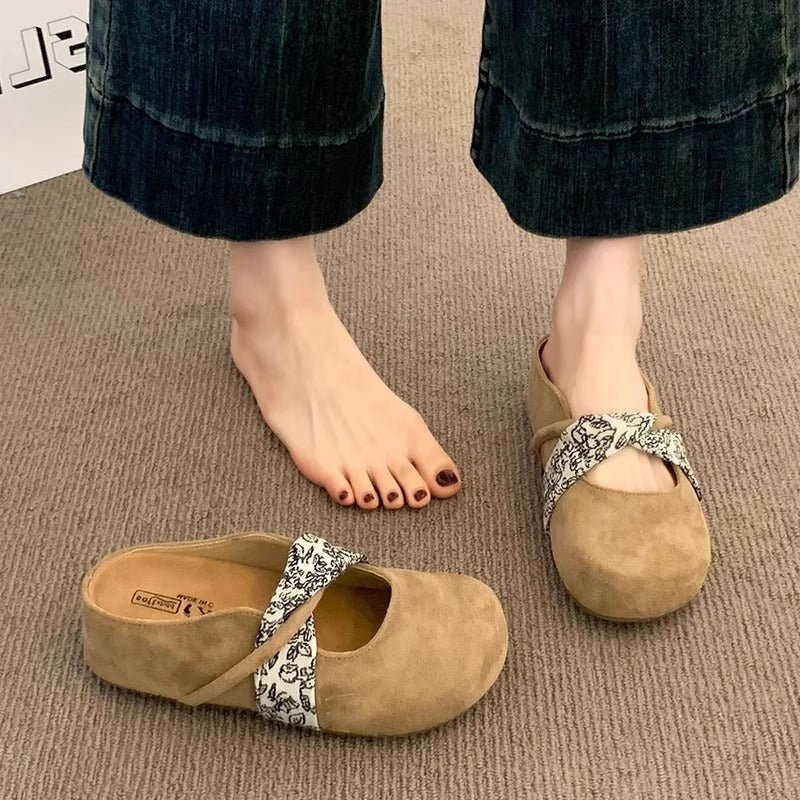 Damen Komfortable Clogs mit modischem Riemendesign EB