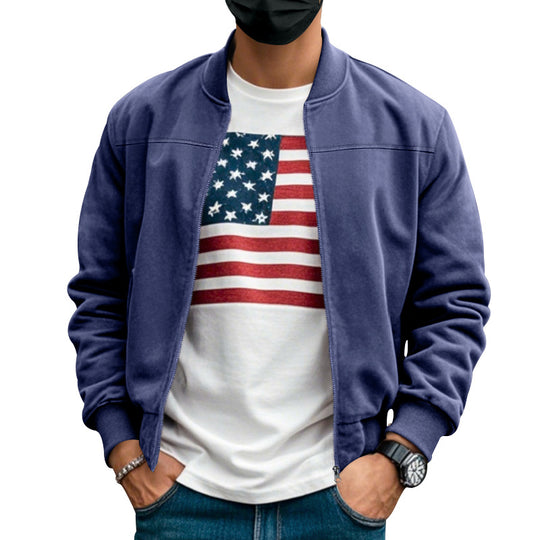 Herren Sweatjacke mit praktischem Reißverschluss und modischem Design EB