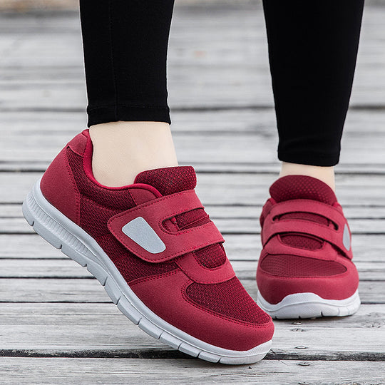 Damen Sportliche Sneakers mit praktischem Klettverschluss und atmungsaktivem Obermaterial EB