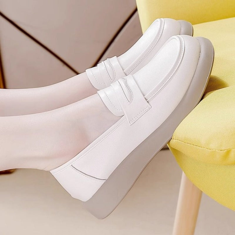 Damen Komfortable Slip-On Halbschuhe mit dämpfender Sohle EB