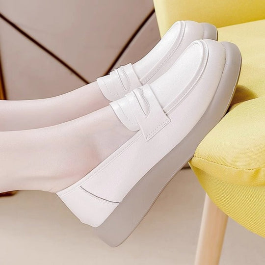 Damen Komfortable Slip-On Halbschuhe mit dämpfender Sohle EB