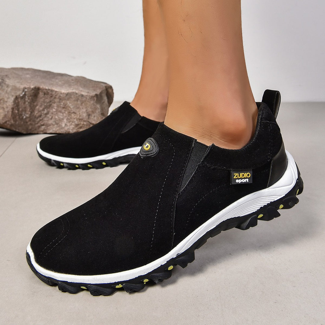 Damen Atmungsaktive Outdoor-Sneaker mit elastischem Einschlupf und rutschfester Sohle EB