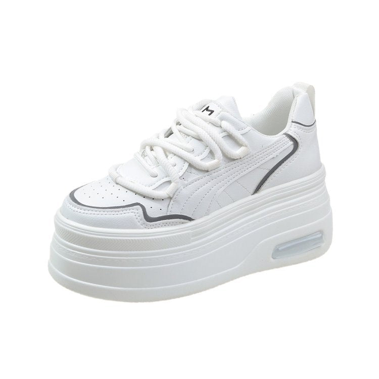 Damen modische Plateau-Sneaker mit atmungsaktiver Sohle und schickem Design EB