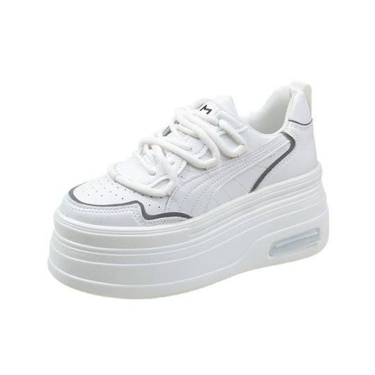 Damen modische Plateau-Sneaker mit atmungsaktiver Sohle und schickem Design EB