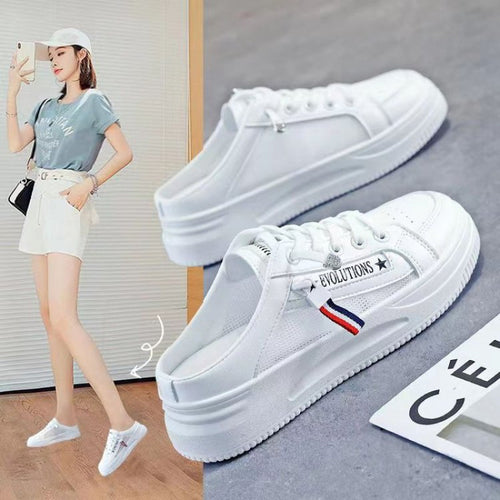 Damen Modische Slip-On Sneakers mit atmungsaktivem Mesh-Obermaterial EB