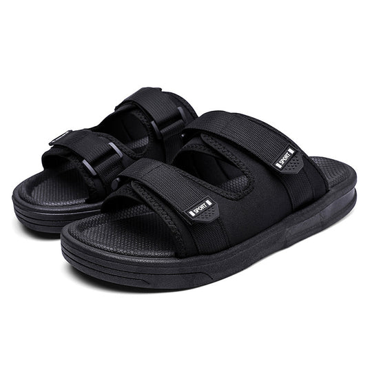 Damen Sportliche Badesandalen mit ergonomischem Klettverschluss und rutschfester Sohle EB