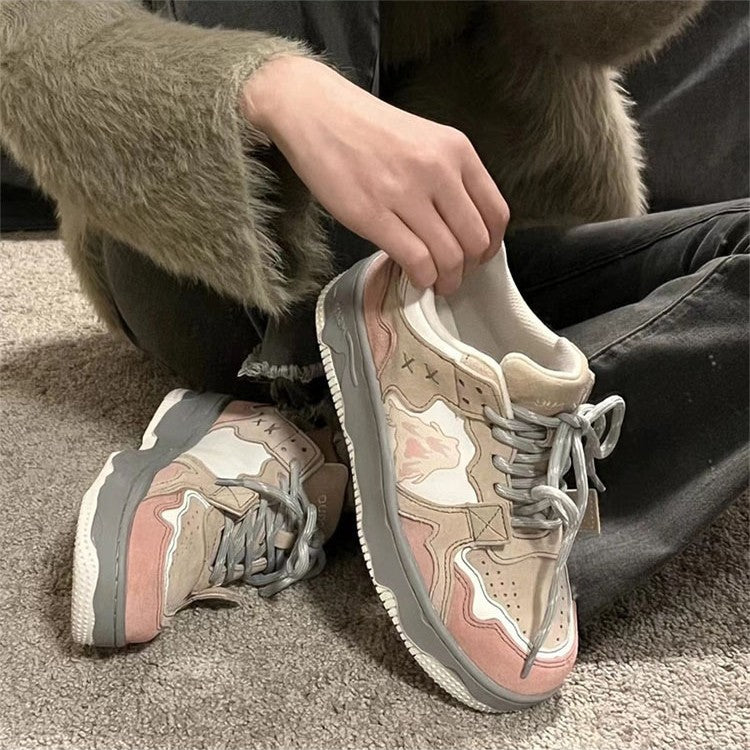 Damen Sportliche Sneaker mit angesagtem Obermaterial und ergonomischer Sohle EB