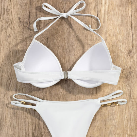 Damen Designer-Bikini mit luxuriösen Schmuckdetails EB