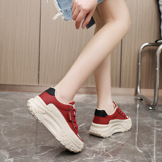 Damen Hochwertige Trend Sneakers mit dicker Profilsohle und sportlichem Design EB