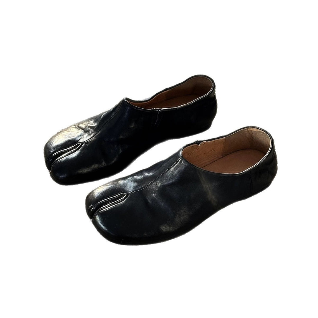 Damen Mokassins mit offenem Zehenbereich und eleganter Silhouette EB
