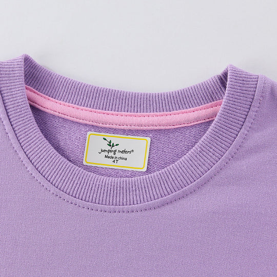 Mädchen Sweatshirt mit buntem Einhorn-Design EB