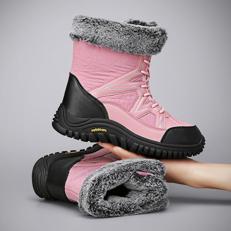 Damen Winterboots mit isolierender Polsterung und rutschfester Sohle EB