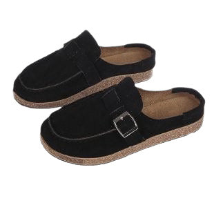 Damen Mokassin-Schuhe mit dekorativen Schnallen EB