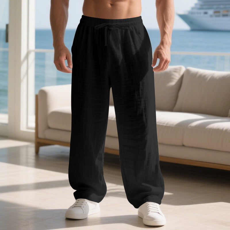 Herren Bequeme Sommerhose mit elastischem Bund EB