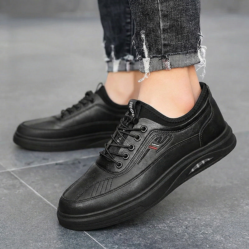 Damen Bequeme und stylische Ledersneaker mit rutschfester Sohle und atmungsaktivem Innenfutter EB