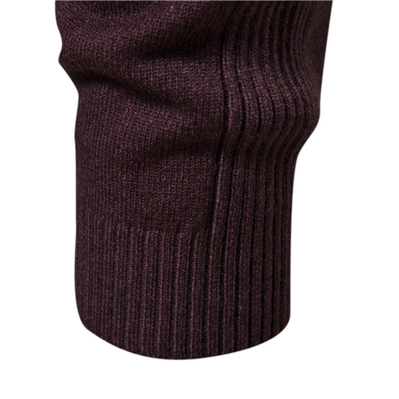 Herren eleganter Rollkragenpullover aus feiner Wolle EB