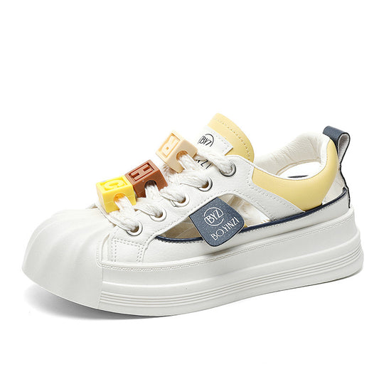 Damen Sneakers mit innovative Sohle und bunten Applikationen EB