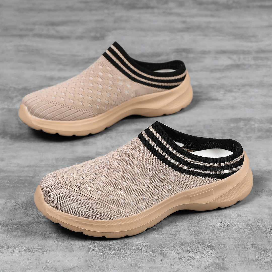 Damen Atmungsaktive Slip-On Clogs mit flexiblem Obermaterial EB