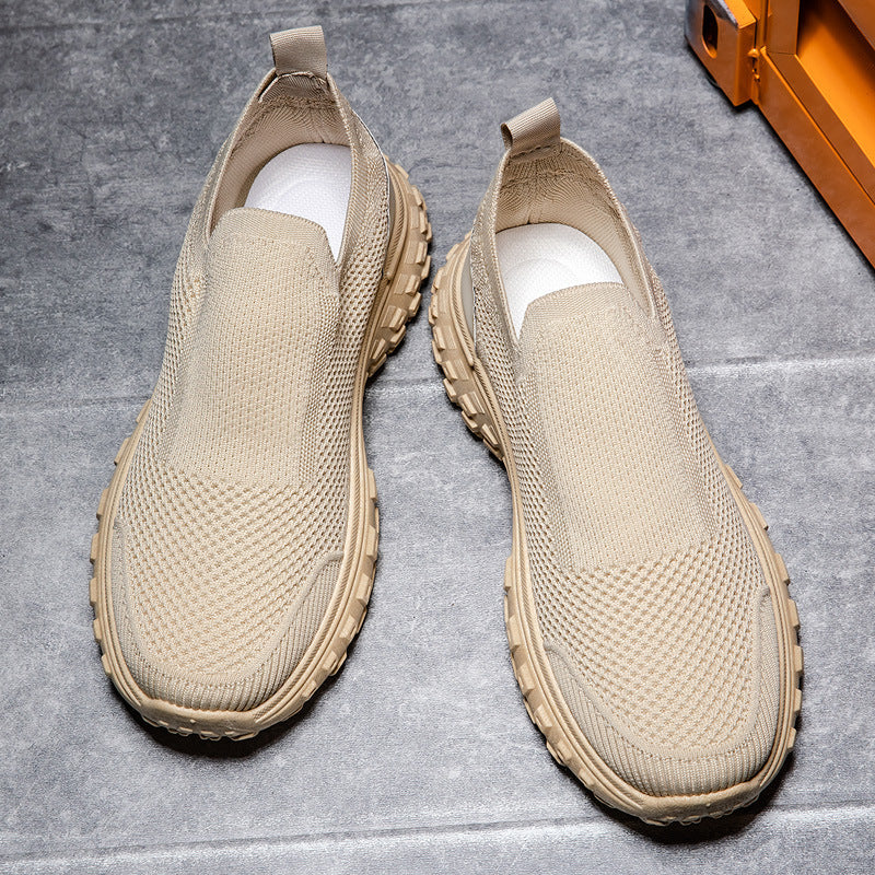 Damen Bequeme Slip-On Laufschuhe mit atmungsaktivem Obermaterial EB
