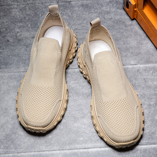 Damen Bequeme Slip-On Laufschuhe mit atmungsaktivem Obermaterial EB