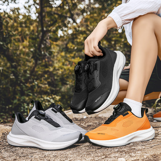 Damen Sportliche Schnür-Sneaker mit atmungsaktivem Mesh und leichtem Dämpfungssystem EB