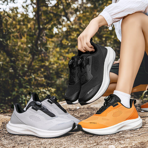 Damen Sportliche Schnür-Sneaker mit atmungsaktivem Mesh und leichtem Dämpfungssystem EB