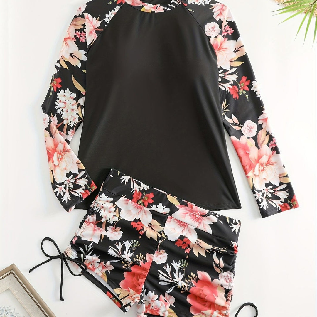 Damen Rashguard und Badeshorts Set EB