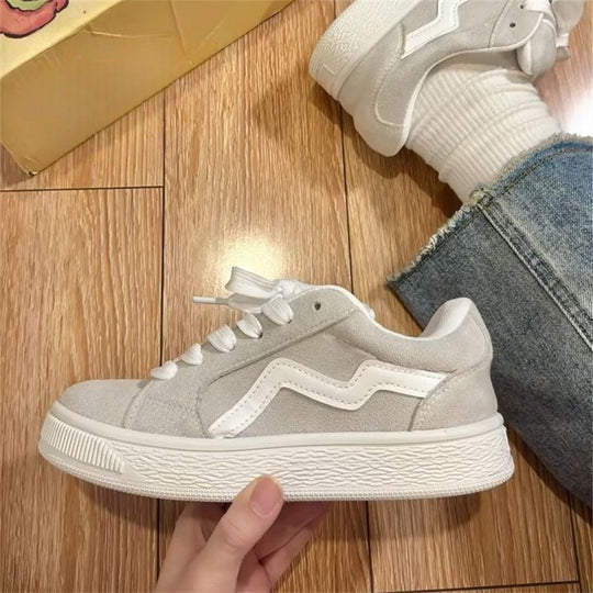 Damen modische Sneakers mit weicher Sohle und sportlichem Design EB