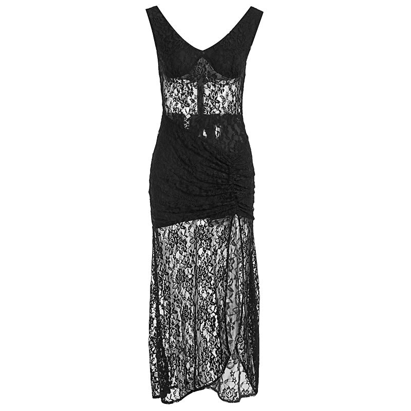 Damen Spitzenkleid im vorteilhaften Schnitt EB